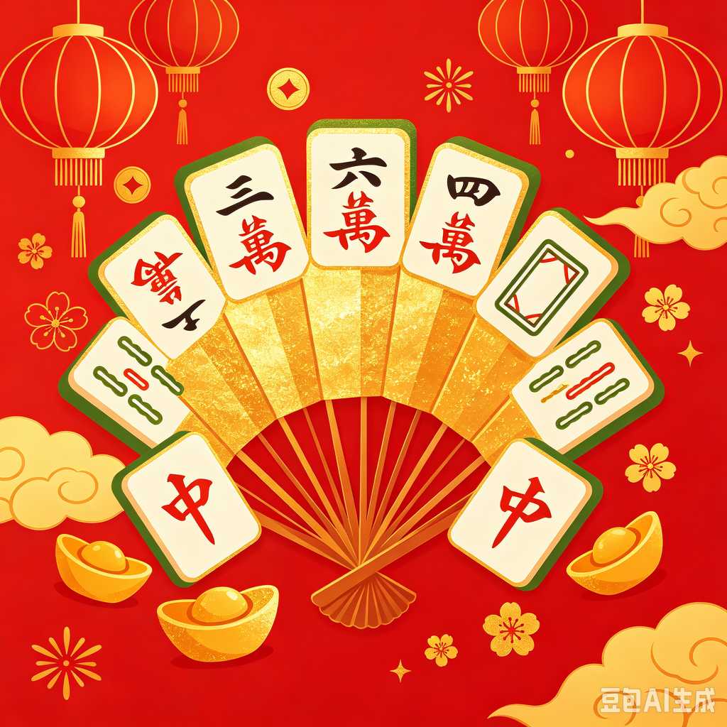 mahjong set for home entertainment