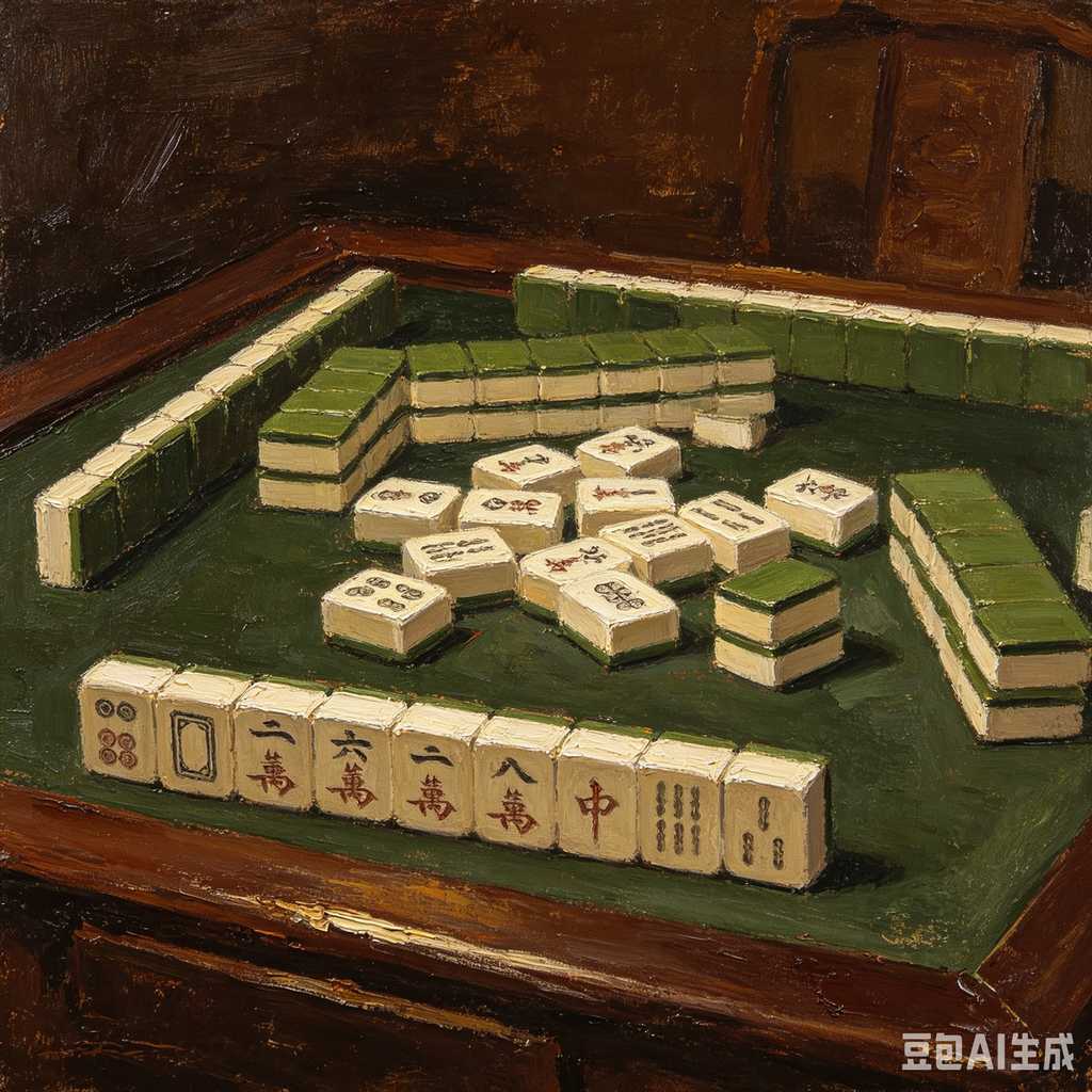 solid wood mahjong tiles