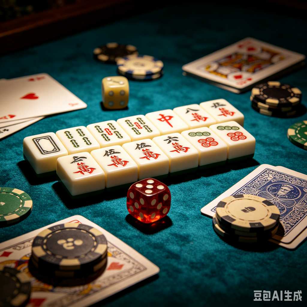 engraved texture mahjong tiles